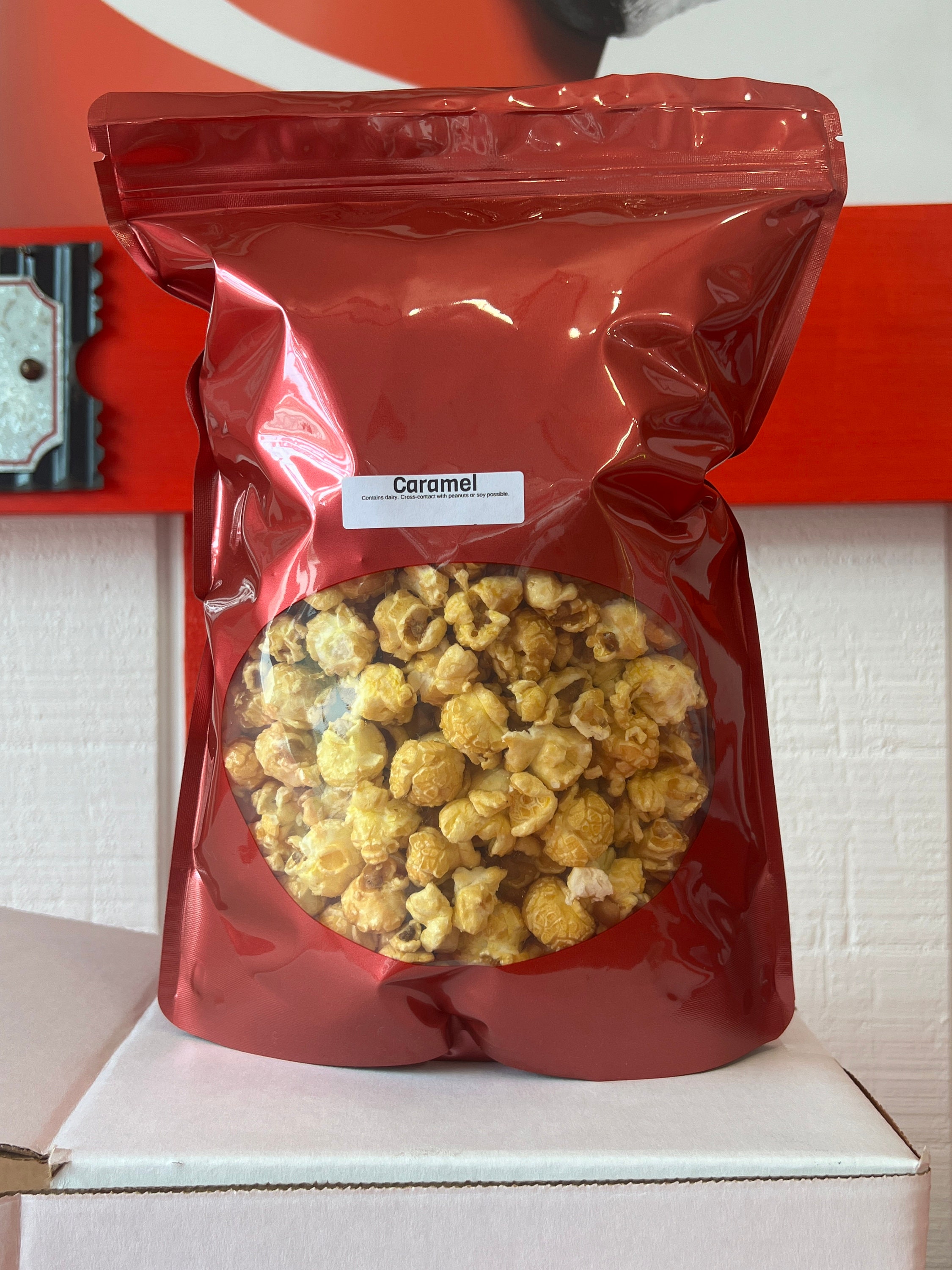 Palomitas de maíz gourmet con caramelo: recién hechas todos los días