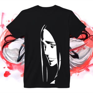 Bleach Anime T-shirt Unohana Retsu Kenpachi T Shirt Anime Black