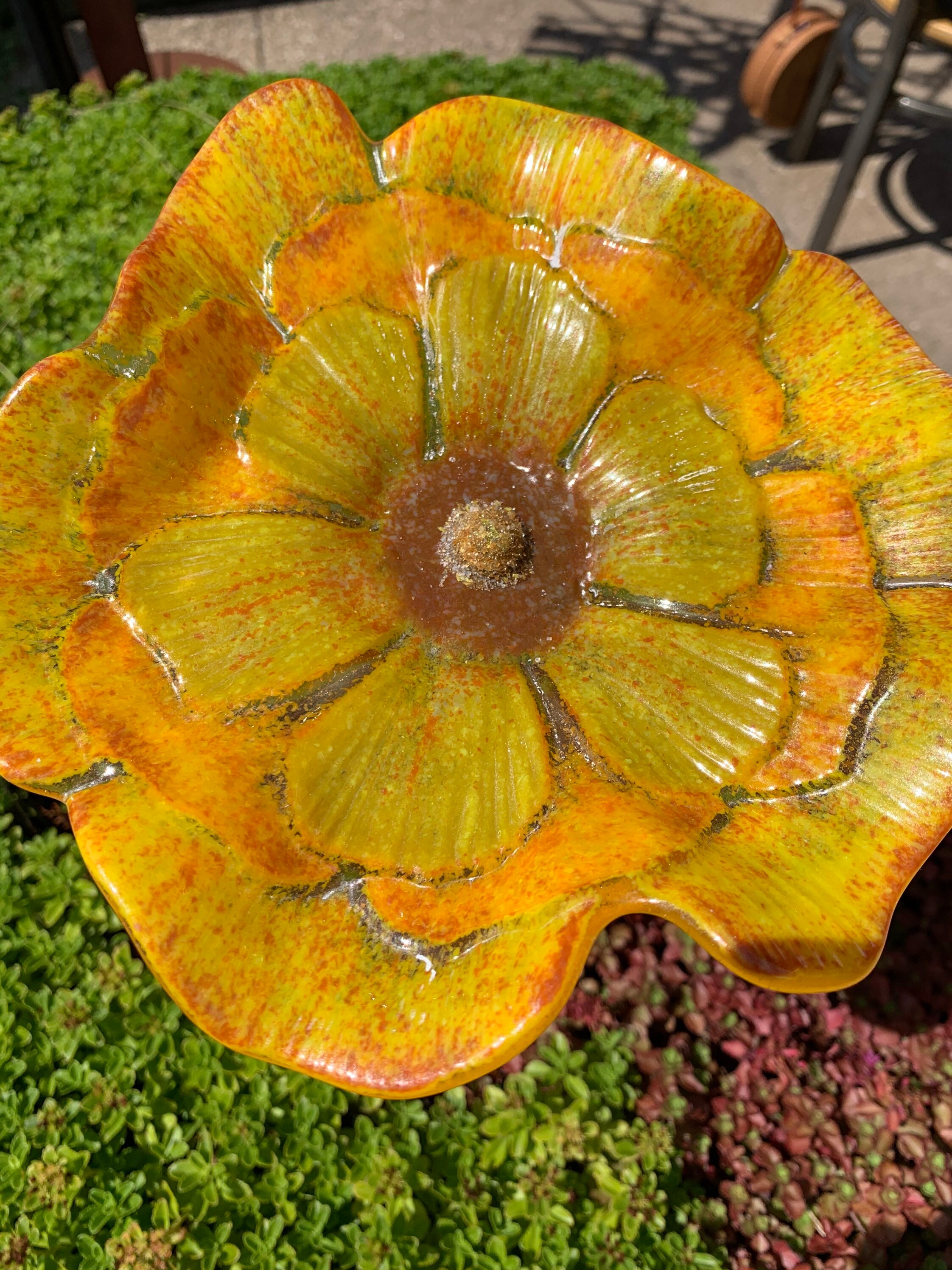 Fused Glass Garden Art / Yard Art / Garden Stake / Fused Glass Etsy