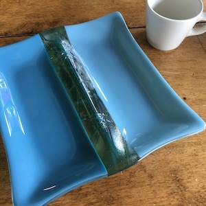 Fused Glass Sectional Serving Dish