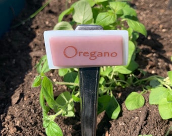 Herb Vegetable Garden Markers In Stock / Weatherproof Plant Name Tag /  Plant Labels / Garden Stake / Gardening Gift / Upcycled Garden Decor