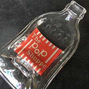 SALE! Pop Shop Vintage Soda Bottle Spoon Rest | Melted  Glass Bottle | Glass Soap Dish | Barware | Kitchen Utensil Gadget | Ring Dish