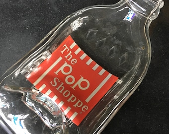 SALE! Pop Shop Vintage Soda Bottle Spoon Rest | Melted  Glass Bottle | Glass Soap Dish | Barware | Kitchen Utensil Gadget | Ring Dish