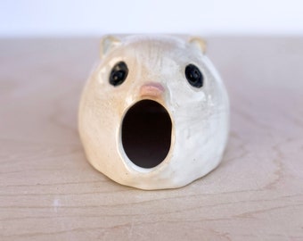 Hamster House, Pet Hide, Hamster lover, Toad House, Ham gift, Dwarf hamster, Hamster Cage decor, cute Hamster house, Hamster Hideout