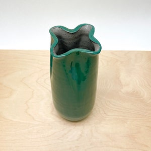 Green Ceramic Vase, Large Vase, Studio Pottery, Handmade Ceramic Vase, Nordic Vase, Pottery Vase Stoneware, Home Decor, Flower Vase, Vase