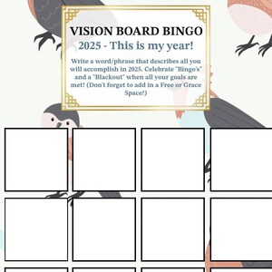 5 Pack - Vision Board Bingo 2025