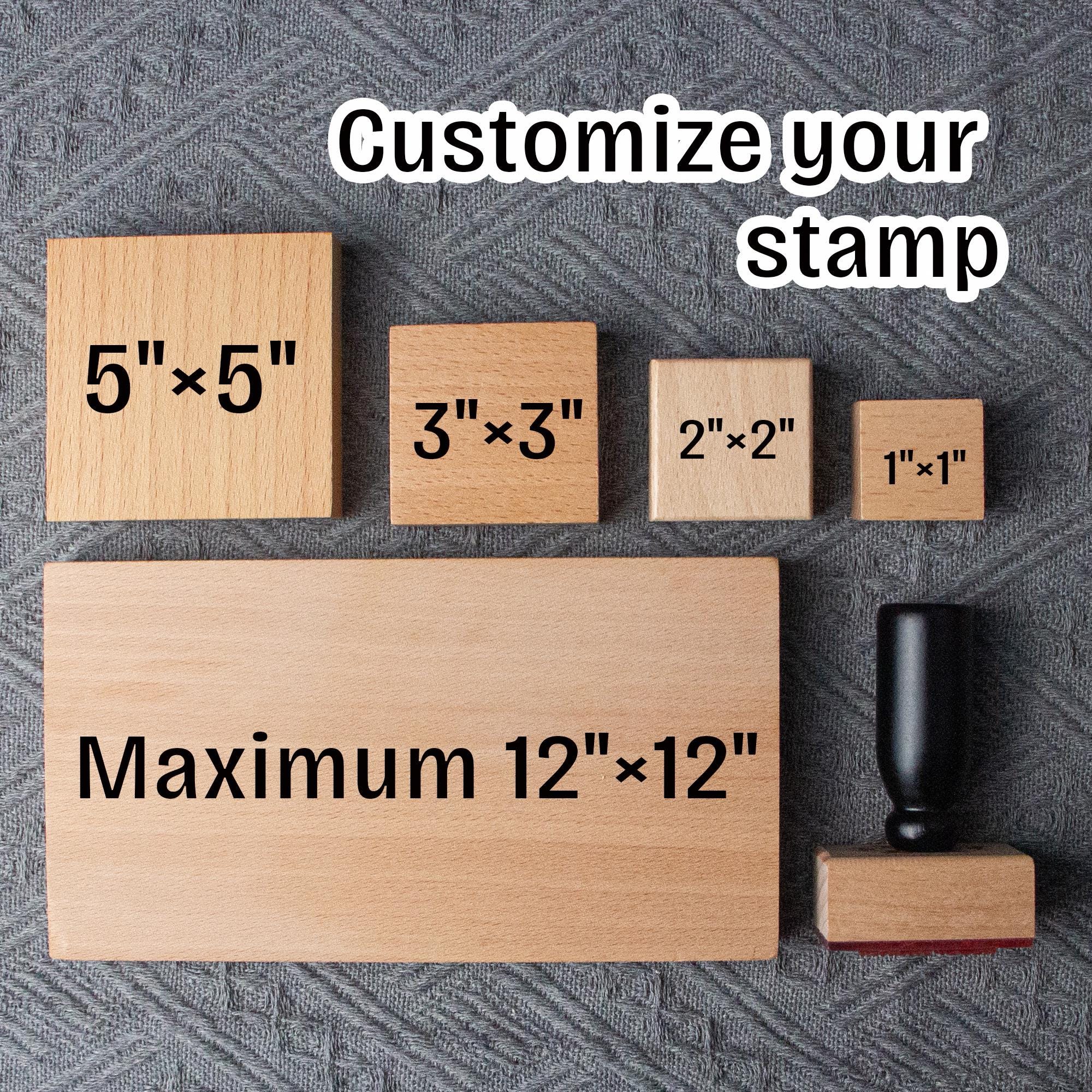 Custom STAMP of ALL SIZES, Large Stamp, Small Stamp, Personalized Logo ...
