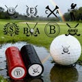 Personalized Golf Ball Stamp Set with Case - Custom Name & Monogram stamp - Unique Golf Gift for Men, Dad, Golfer - Father's Day, Birthday product logo