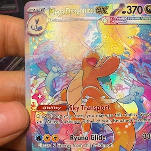 Mega Dragonite EX Ascended Heroes Proxy – Textured Holo Card