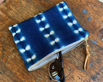 Mud Cloth Clutch Travel Bag Make Up Bag Boho Pouch Mud Cloth Pouch Hipster Clutch