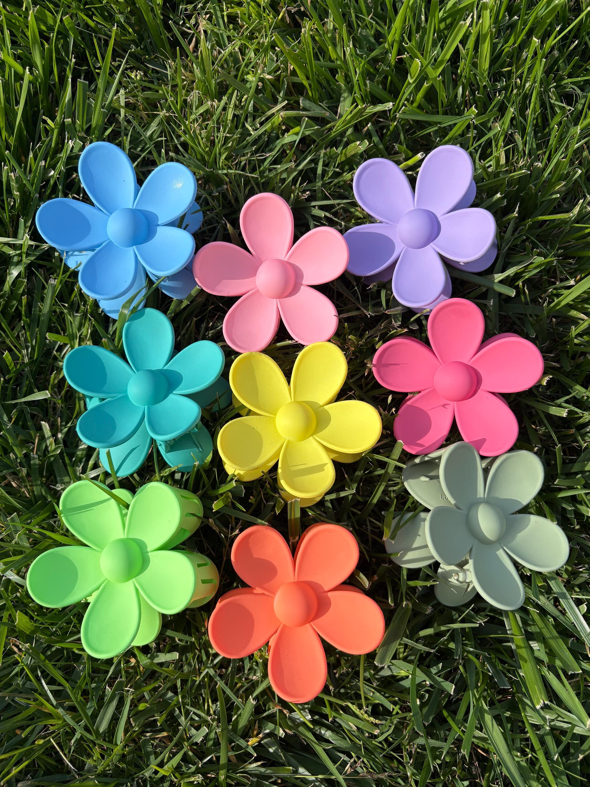 Flower Claw Clips