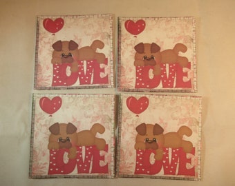 Valentine Puppy Love Mini Greeting Cards