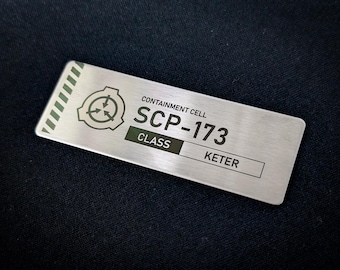 SCP Containment Cell Sign, Personalized Wall Name Plate