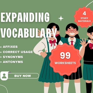 Expanding Vocabulary | Bundle: Affixes, Correct Usage, Synonyms, Antonyms | English Lesson Plan, Reviewer, Printable, Digital Download