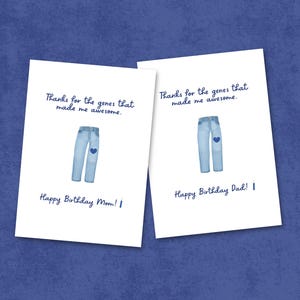 Lustig alles Gute zum Geburtstag Karte Mama und Papa | Karte zum Geburtstag | Mama Geburtstagskarte | Papa Geburtstagskarte | Alles Gute zum Geburtstag druckbare Wortspiel Karte