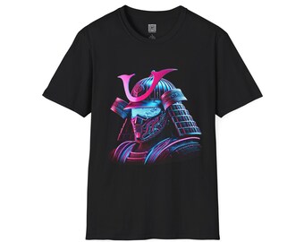 Samurai uniseks softstyle T-shirt - Japan Warrior-T-shirt, Aziatische vechtsporttop, shirt Japanse cultuur, coole oosterse kleding, mannen vrouwen cadeau