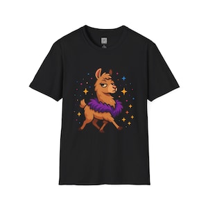 Camiseta Sassy Llama Softstyle, divertida camiseta con gráfico de alpaca, camiseta unisex de algodón, regalo para amantes de los animales, divertida camiseta de llama, camiseta hipster
