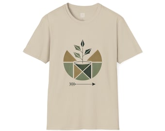 Growth in Progress Unisex Tee, Inspirational Plant Graphic Shirt, Growth Mindset Top, Gardening Gift, Motivational Tee, Self Growth Shirt
