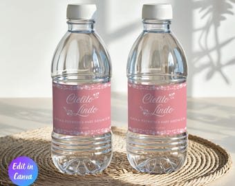 Editable Cielito Lindo Baby Shower Water Bottle Label, Mexican Talavera Water Label Template, Papel Picado Decor, Cielito Lindo Decor