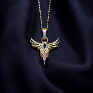 Guardian Phoenix Fire Bird Good Luck Pendant Necklace - Minimalist Jewelry, Dainty and Everyday Necklace, Perfect Phoenix Gift for Her