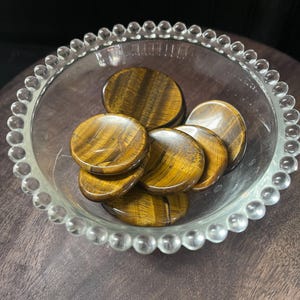 Tigers Eye Worry Stone| Grounding Stone