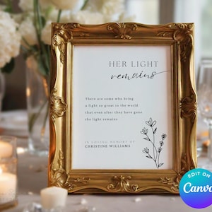Custom Poem For Funeral Sign, Printable Funeral Decoration, Celebration of Life Memorial Sign, Loss of Sister, In Loving Memory PNG SGN46