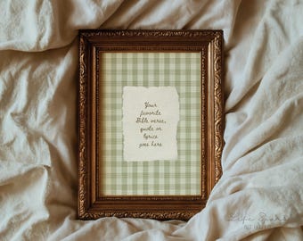 Individueller Bibelvers-Druck | Wandbild mit Bibelvers im Vintage-Stil | Personalisiertes christliches Geschenk