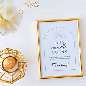 Class Reunion Memorial Table Sign, In Loving Memory Table Decor, High School Reunion Memorial Poster, College Reunion Memorial Sign SGN5.1
