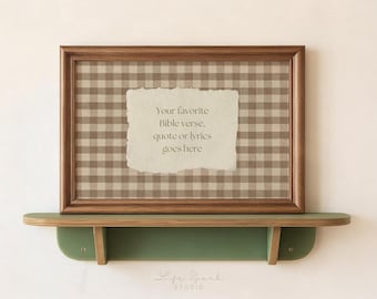Individueller Wanddruck mit Bibelvers | Personalisiertes Geschenk mit Bibelvers | Christliche Vintage-Dekoration