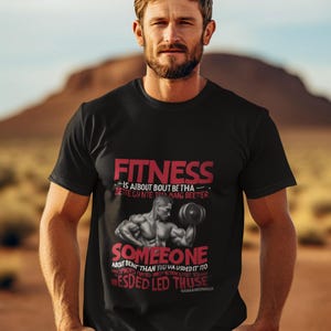 Lifting Gym Fitness Workout Shirt, Unisex Exercise and Activewear Positive Sayings Muscle Bodybuilding Tee