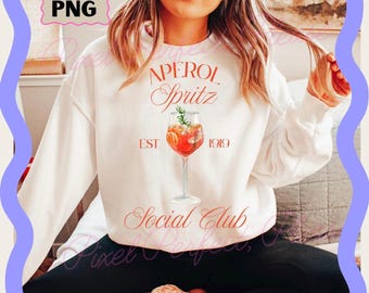 Aperol Spritz Social Club Png, Coquette Social Club Png, Aperol Spritz Png Shirt, Social Club Girls Club Png, Preppy Design, Drinks Club