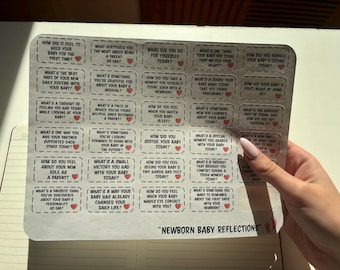 Newborn Baby Reflections | Journal Stickers
