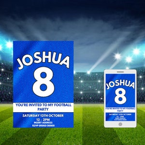 Chelsea Football Invitation