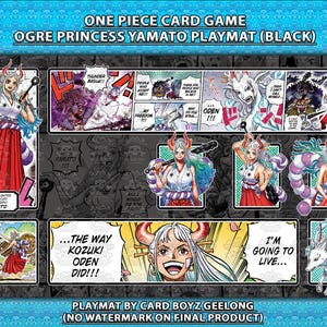 one piece card game playmat and storage box set yamato Game: and ready for action wherever you go One Piece - Playmat and