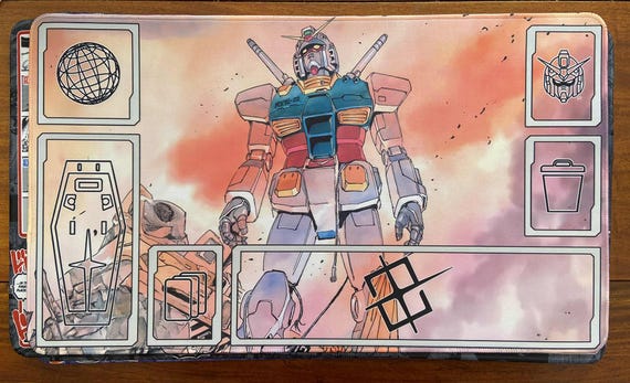 ガンダムカードゲーム 公式プレイマット カード付き Amazon | プレイマット 全面縫製仕様ラバープレイマット 1 人用
