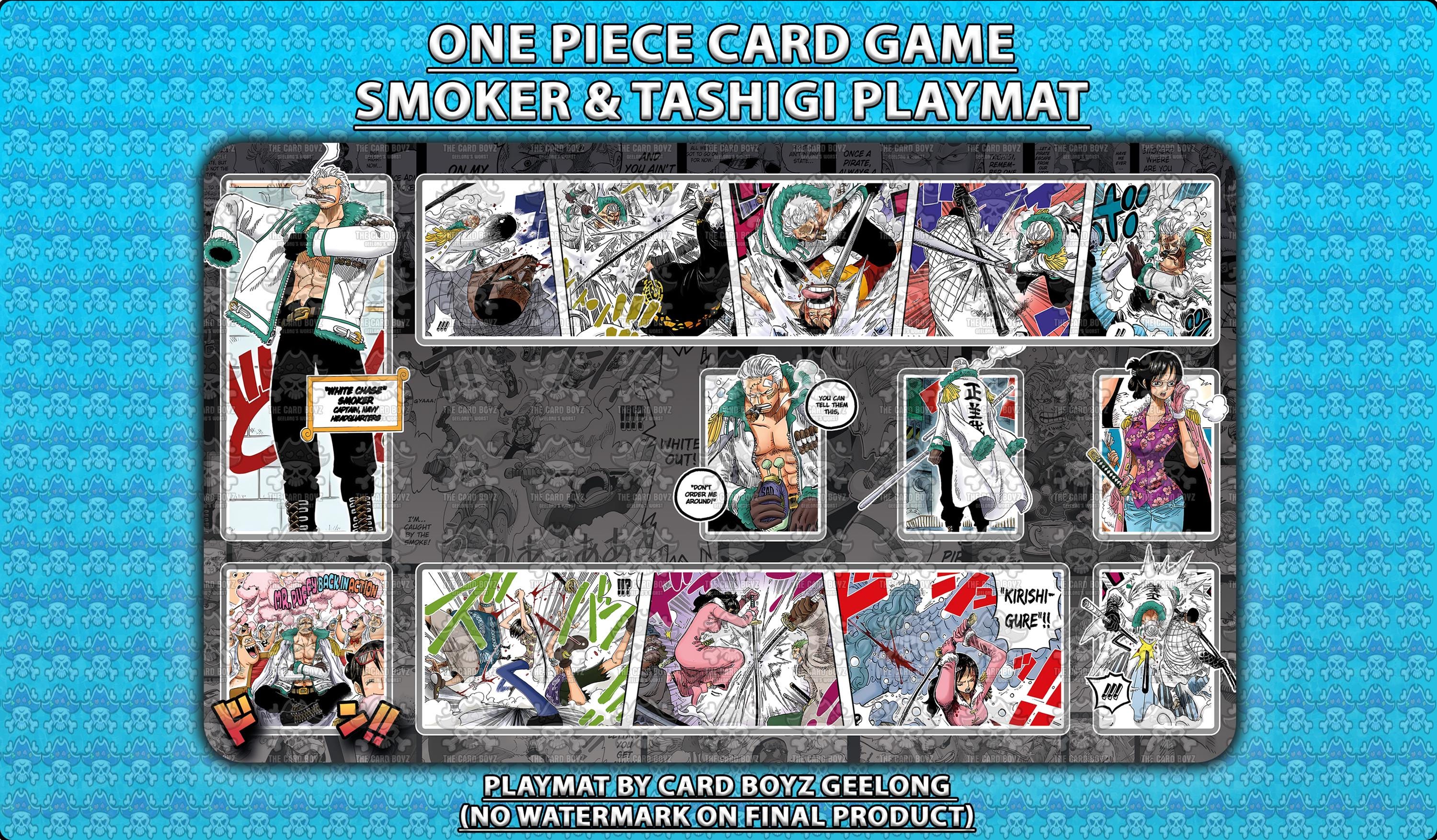 ワンピース TCG カードゲーム スモーカー＆たしぎ プレイマット