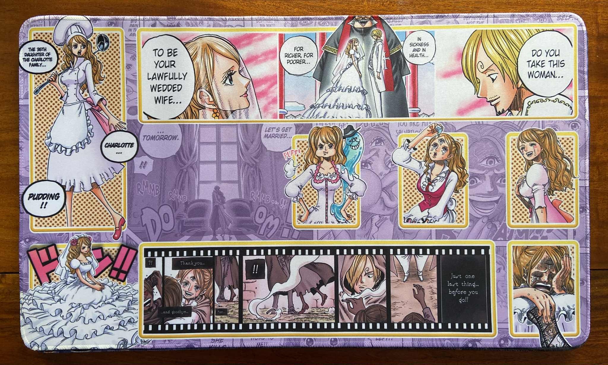 One Piece TCG Card Game Charlotte Pudding Playmat - Etsy