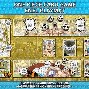Jogo de cartas One Piece TCG Enel Playmat
