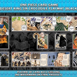 デジタルワンピースTCGプレイマット：クロコダイルブルーリーダー