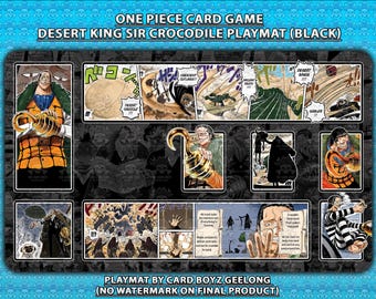 Tapete de juego de cartas TCG de One Piece: Desert King Sir Crocodile