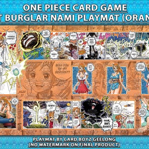 One Piece TKG Kartenspiel Katze Burglar Nami Spielmatte