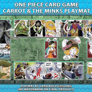 One Piece TCG Card Game Carrot & the Minks Playmat