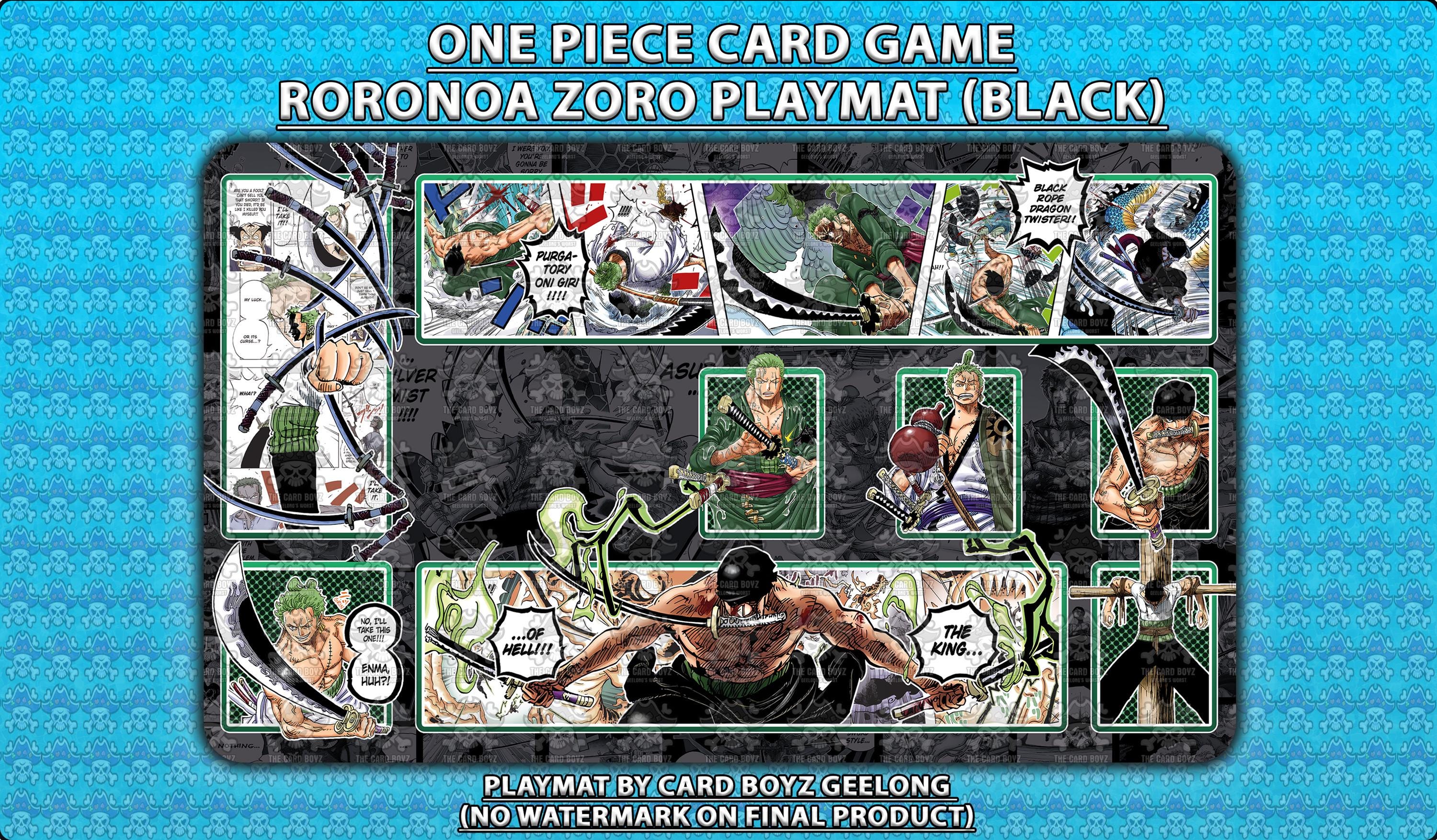 ワンピースTCGカードゲーム ロロノア・ゾロ プレイマット - Etsy 日本