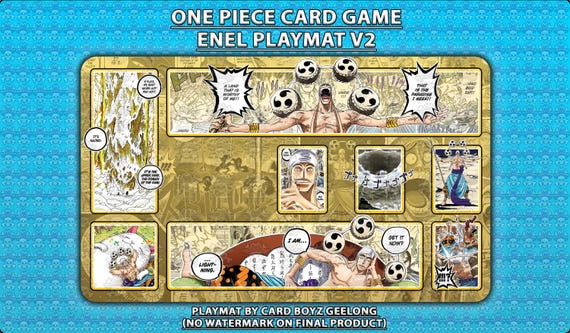 ワンピースTCGカードゲーム イエローエネル プレイマット - Etsy 日本
