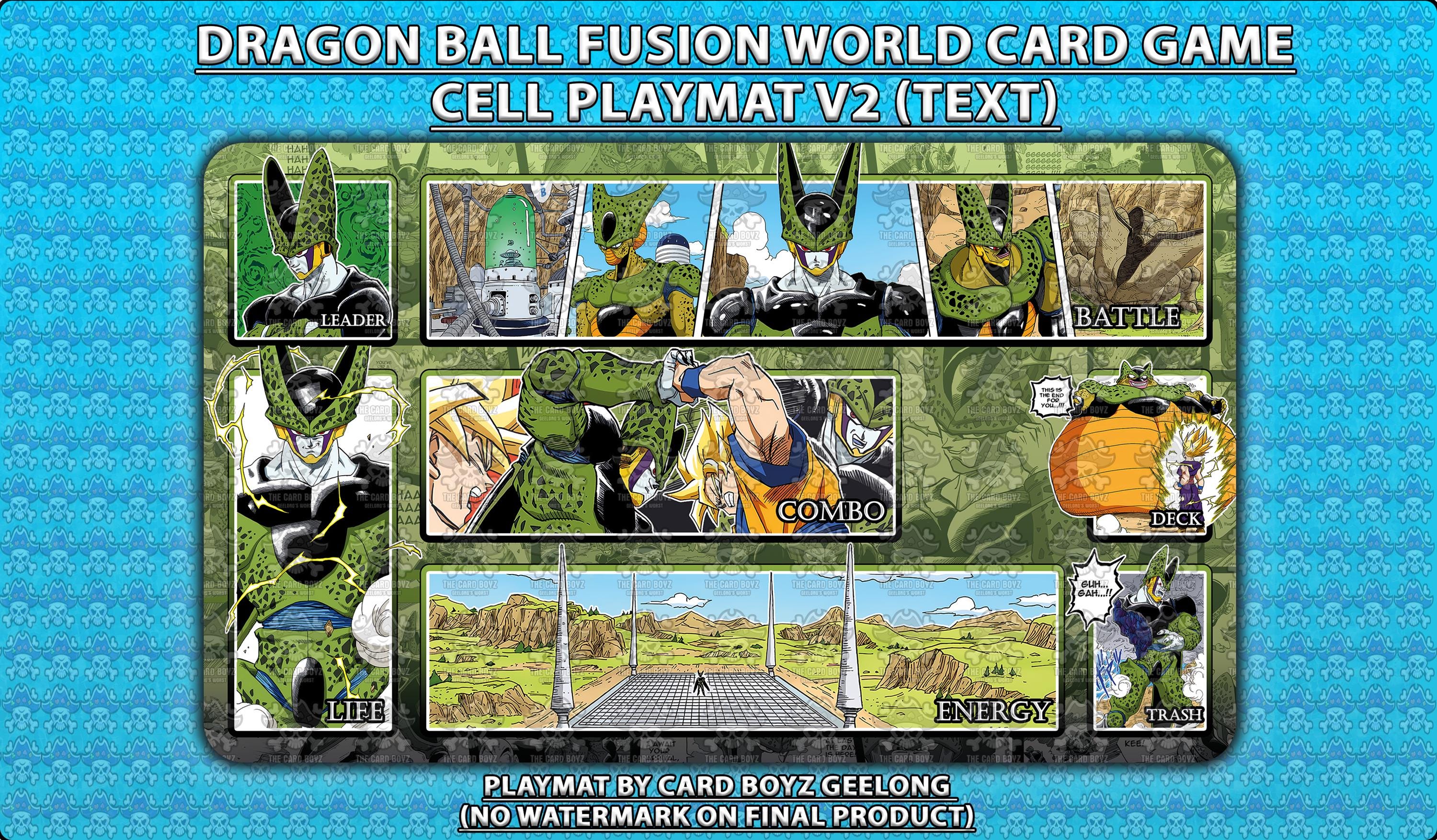thumbnail image 2 of INSATSU MANGA Black Goku Playmat For Dragon Ball Super Card Game: Fusion World - Standard Size 2 of 3