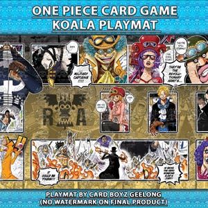 Tapete de jogo de cartas One Piece TCG Koala