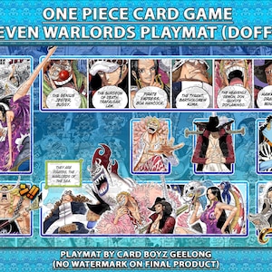 One Piece Tcg Kartenspiel Die sieben Kriegsherr der Meere Playmat