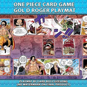 One Piece TCG Card Game Gol D Roger Playmat