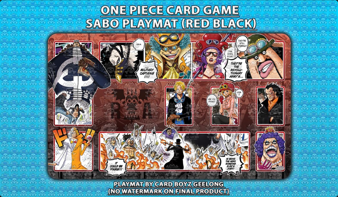 ワンピースTCGカードゲーム サボプレイマット - Etsy 日本