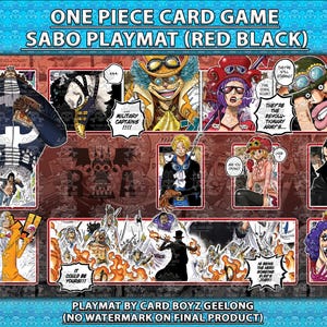 Tapete de jogo Sabo para jogo de cartas One Piece TCG